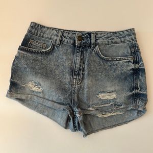 Top shop denim shorts
